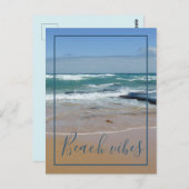 Plage Vibes Ocean Waves Carte postale (Devant / Derrière)