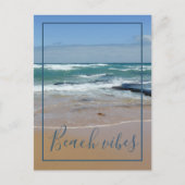 Plage Vibes Ocean Waves Carte postale (Devant)
