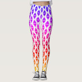 Plage vibrante Abstraite Yoga Pants Leggings (Devant)