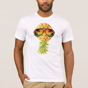 Plage vie à l'envers ananas T-shirt Débardeur