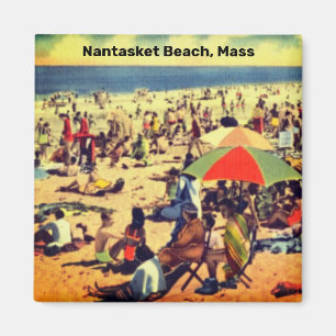 Plage vintage de Nantasket, Massachusetts Magnet