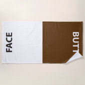 Plage Visage et serviette de bout (Devant)