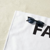 Plage Visage et serviette de bout (En situation)