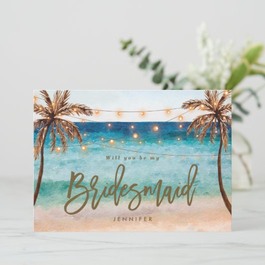 plage vous serez ma carte de proposition de (Debout devant)