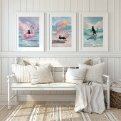 Plage Whimsical Black Cat : Beach Life