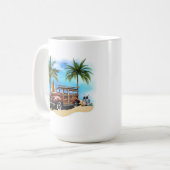 Plage Woody Wagon Mug (Devant gauche)