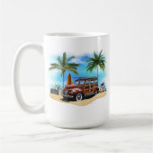 Plage Woody Wagon Mug (Gauche)
