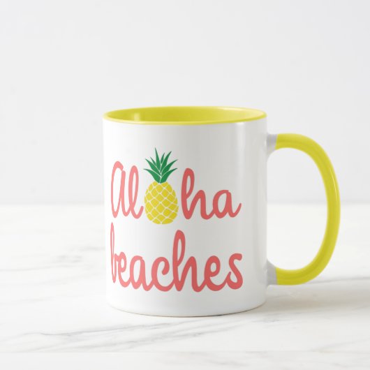 Plages Aloha 11 oz Combo Mug (Droite)