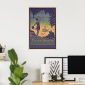 Plages des Dunes - Affiche de voyage vintage (Bureau à domicile)