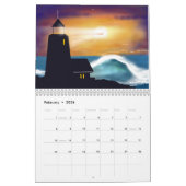 Plages et calendrier 2017 d'art de surf (Feb 2026)