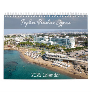 Plages, Paphos Chypre par PaphosVie Calendrier