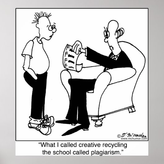 Plagiarisme of recycling poster (Voorkant)