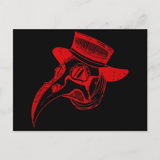 Plague Doc Briefkaart (Voorkant)