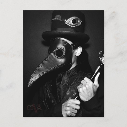 Plague Doctor Briefkaart (Voorkant)