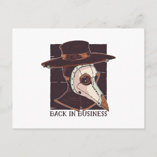 Plague Doctor Briefkaart (Voorkant)