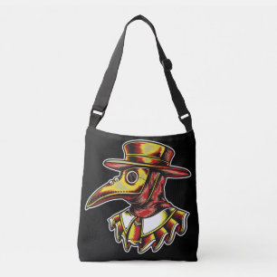Plague Doctor Illustratie Kunst Crossbody Tas