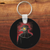 Plague Doctor Painting-Sticker Sleutelhanger (Voorkant)