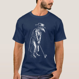 Plague Doctor playing golf T-shirt