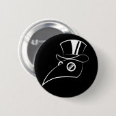 Plague Doctor Ronde Button 5,7 Cm (Voorkant /achterkant)