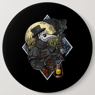Plague Doctor Ronde Button 6,0 Cm
