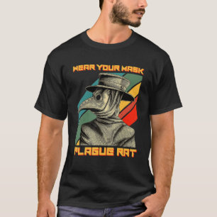 Plague Doctor Steampunk Medieval Draag uw masker T-shirt