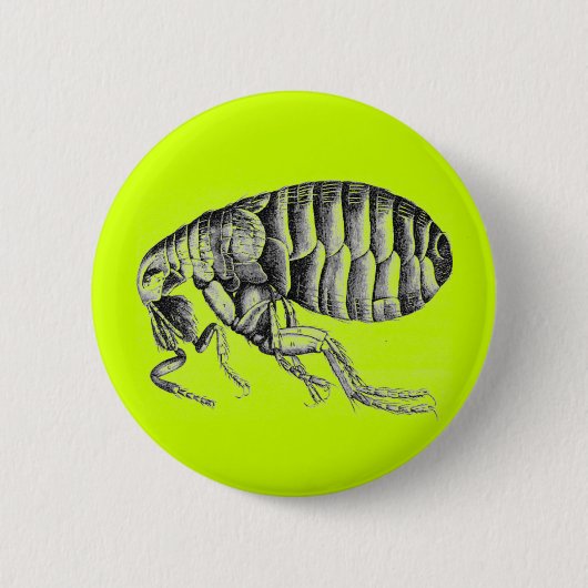 Plague flea ronde button 5,7 cm (Voorkant)