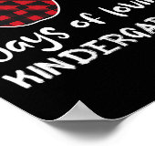 Plaid 100 dagen van liefdevolle kleuterschool lera poster (Hoek)