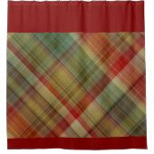 Plaid #1 Rideau de douche rouge (Devant)