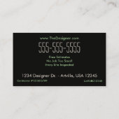 Plaid Abstrait de la forêt de marron carte de visi (Dos)