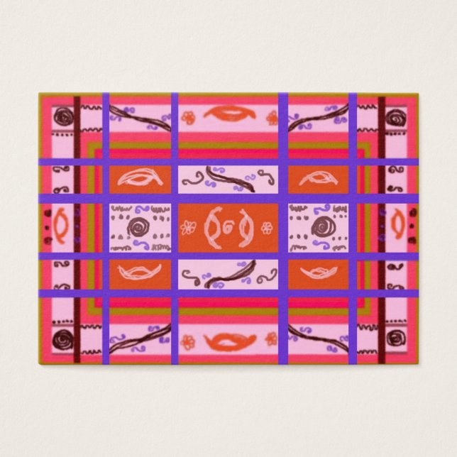 plaid abstrait expressionniste (Devant)