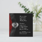 Plaid and Skull Gothic Sweet 16 Invitations d'anni (Debout devant)