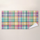 Plaid au printemps/Pâques/tartan (Serviette de bain)
