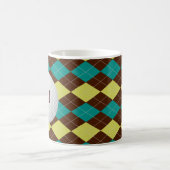 Plaid avec la boule de golf, tasse de café (Centre)