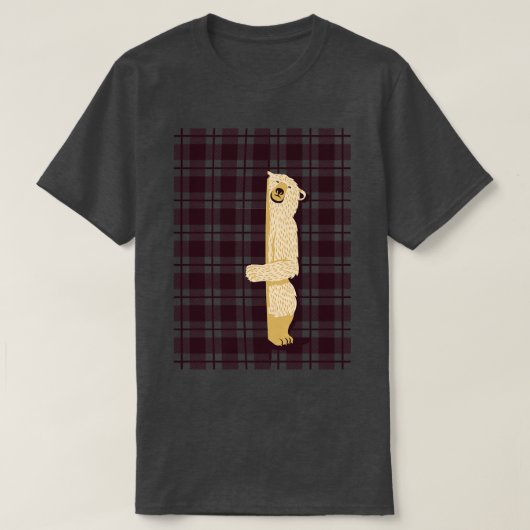 Plaid Beer Lumberjack Osos T-shirt (Design voorkant)