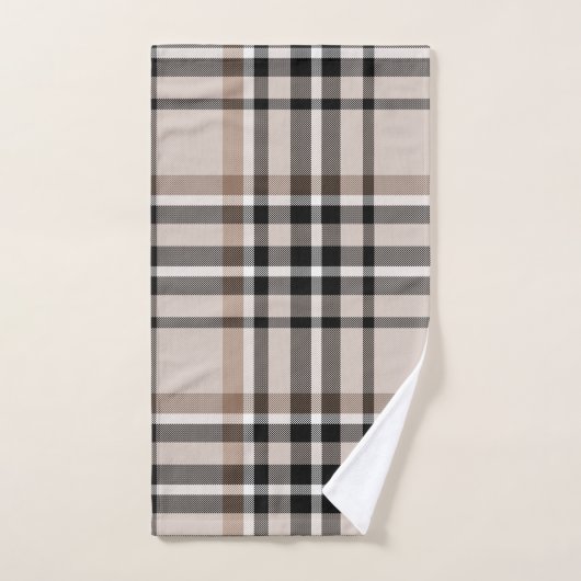 Plaid beige (Serviette à main)