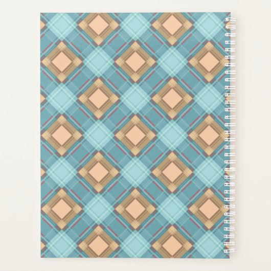 Plaid beige bleu (Dos)