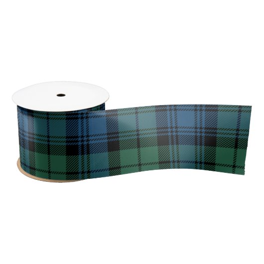 Plaid Blauw Groen Rustiek Campbell Tartan Lint (Spoel)