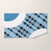 Plaid bleu (Serviette à main)