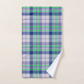 Plaid Bleu Avec Vert (Serviette à main)