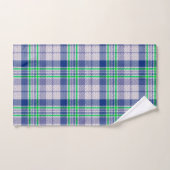 Plaid Bleu Avec Vert (Serviette à main)