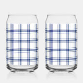 Plaid bleu et blanc nautique (Droite)
