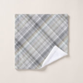 Plaid bleu/gris/bronzage (Gant de toilette)