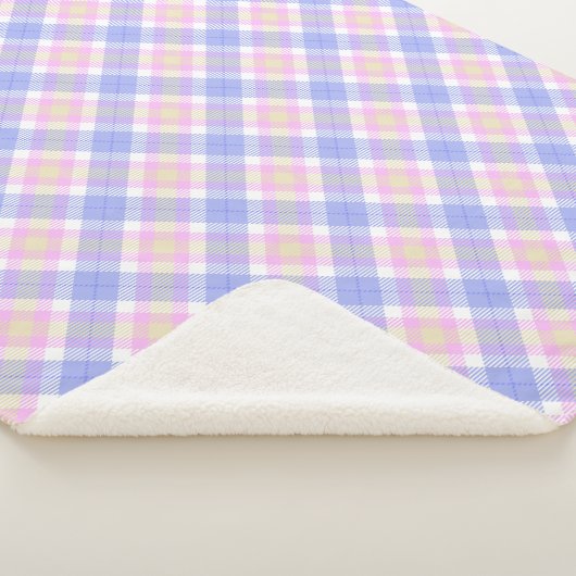 Plaid bleu rose jaune (3/4)