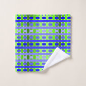 Plaid bleu-vert (Gant de toilette)
