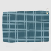 Plaid Blue Golfhanddoek (Horizontaal)