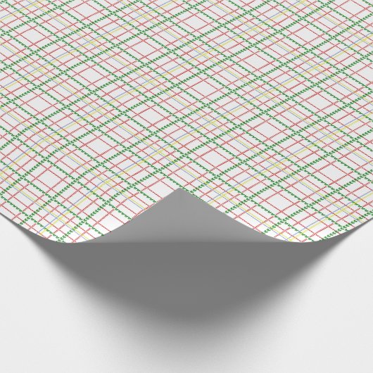 Plaid Bows Wrapping Paper Cadeaupapier (Hoek)