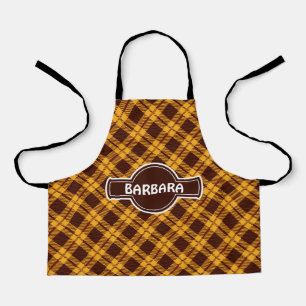 Plaid Brown Cream Minimal Patroon Schort