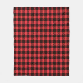 Plaid Buffalo Check Fleece Deken
