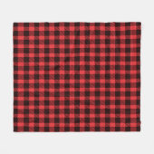 Plaid Buffalo Check Fleece Deken (Voorkant (Horizontaal))