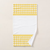 Plaid Buffalo jaune et blanc (Serviette à main)